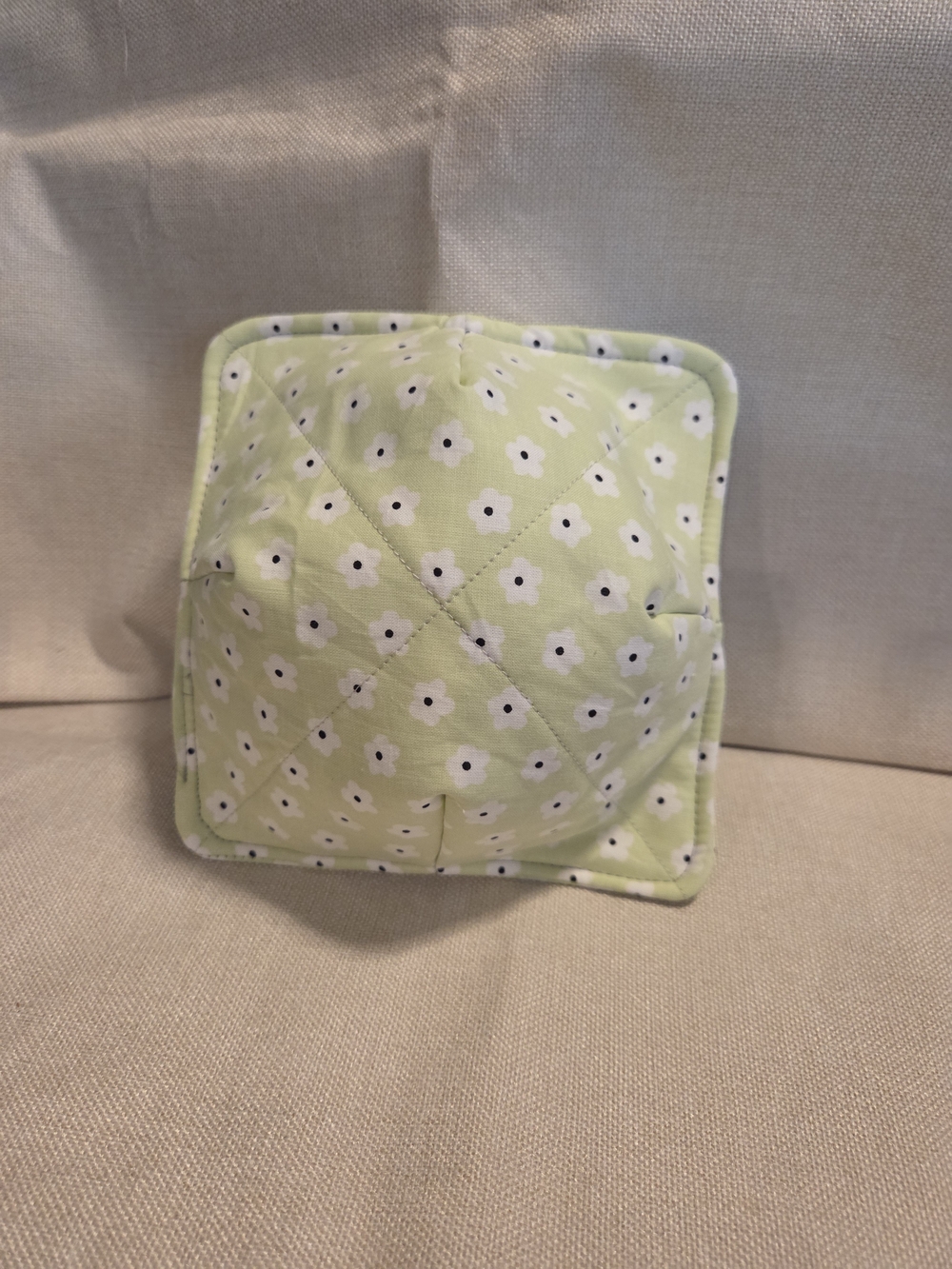 Light Green Floral Bowl Cozies Set Of 2
